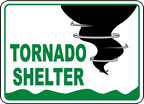 Tornado Shelter Sign - Claim Your 10% Discount