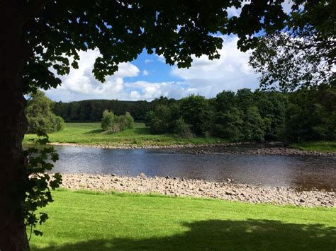 Summertime at the River Dee in Banchory Aberdeenshire