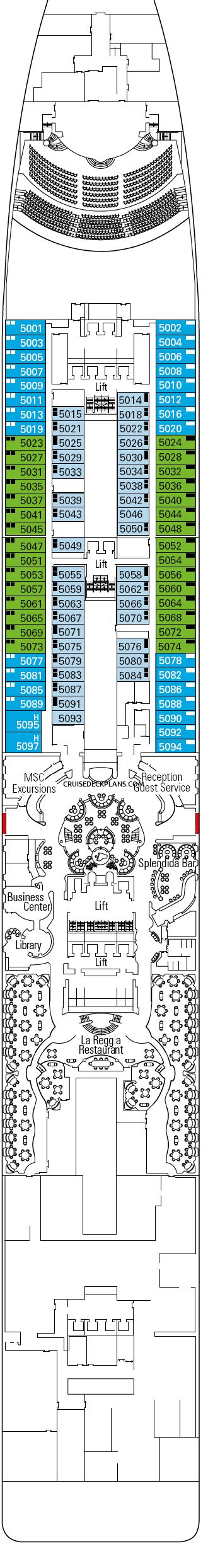 MSC Splendida Deck Plans, Diagrams, Pictures, Video