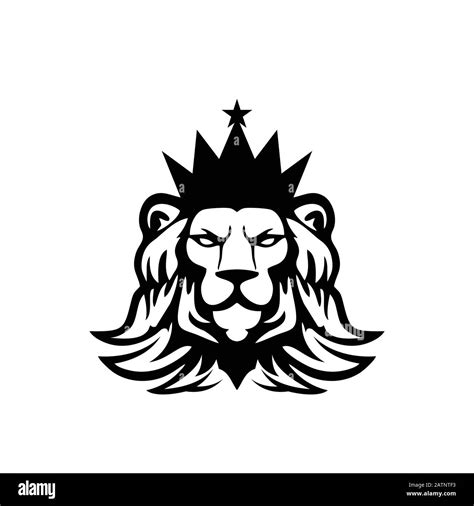 Lions Black And White Logo