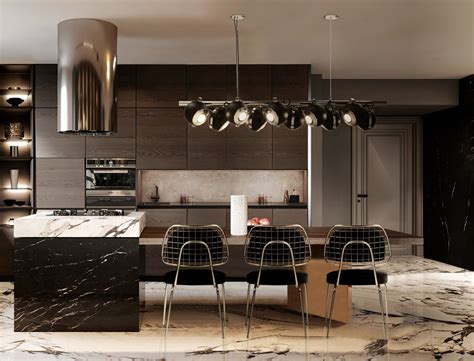 LUXURIOUS BLACK AND WHITE MARBLE KITCHEN DESIGN – Room by Room