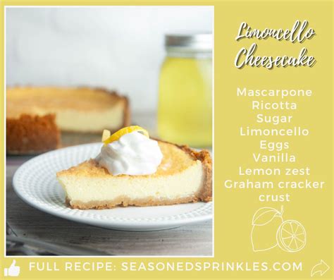 Italian Limoncello Cheesecake (with Ricotta and Mascarpone) - Seasoned Sprinkles