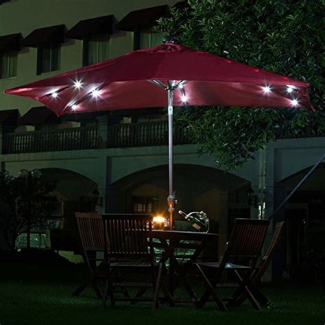 5 Best Patio umbrellas with solar powered by LED lights