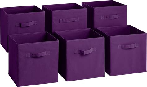 Sorbus Foldable Storage Cubes - 6 Fabric Baskets for Organizing Pantry ...