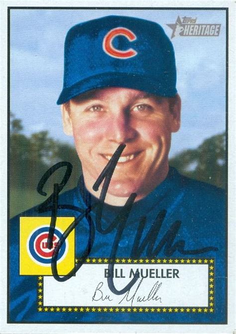 Bill Mueller autographed baseball card (Chicago Cubs) 2001 Topps ...