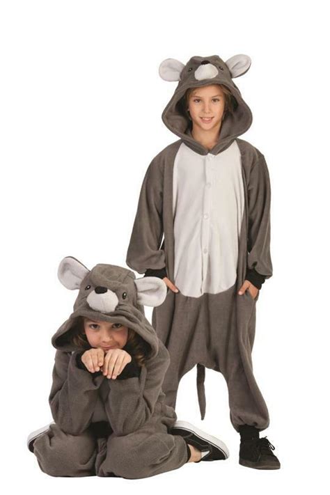 GREY GIANT MOUSE RAT CHILD COSTUME ANIMAL PAJAMAS COSTUMES JUMPSUIT KIDS FUNSIE | eBay