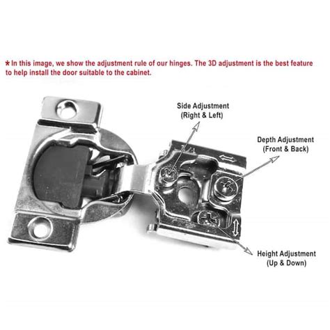 90 Degree 1 2 In 35 Mm Overlay Soft Close Face Frame Cabinet Hinges ...