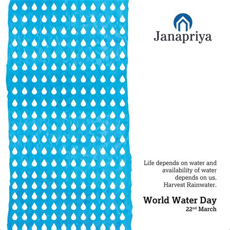 Save Water To Secure Your Future. World Water Day. World Water Day, Residential Apartments, Real ...