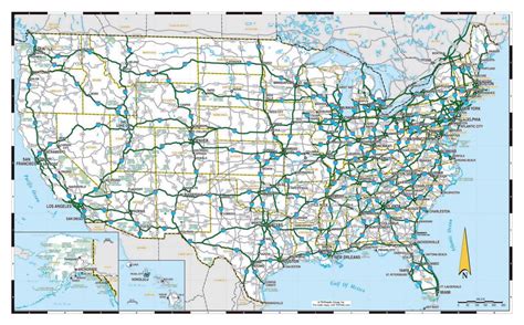 Large highways map of the USA | USA | Maps of the USA | Maps collection of the United States of ...