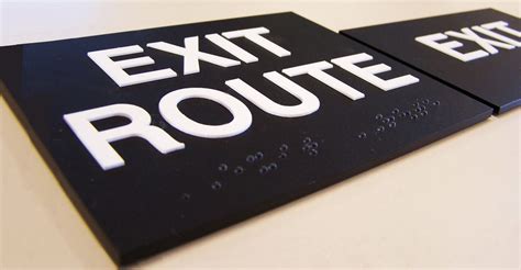 Tactile and Braille signage. ADA compliant signs. | Signsville.ca ...