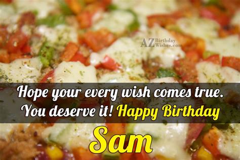 Happy Birthday Sam - AZBirthdayWishes.com