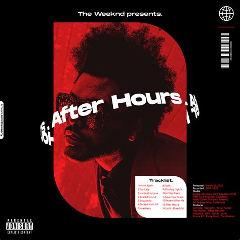 Album Art Concept for The Weeknd | After Hours on Behance