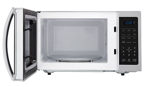 Sleek Stainless Steel 900W Countertop Microwave Oven