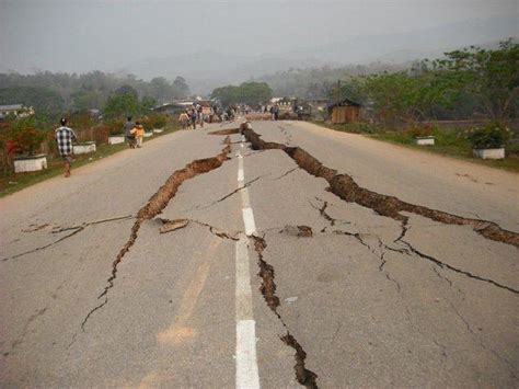 Road collapse due to Myanmar earthquake [13] | Download Scientific Diagram