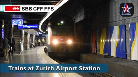 Trains at Zurich Airport Station | SBB | Switzerland - Part 4 - YouTube