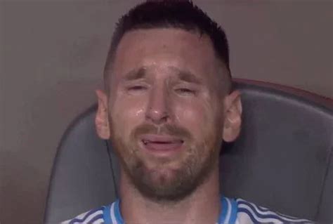 Messi crying at the Copa America final 2024 Blank Template - Imgflip