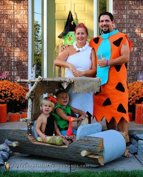 The Flintstones Family! Wagon Halloween Costumes, Car Costume, Halloween Costume Contest ...