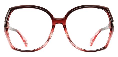 Swan Geometric Single Vision Glasses - Red | Women's Eyeglasses | Payne Glasses