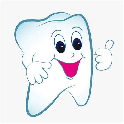 Cartoon tooth vector