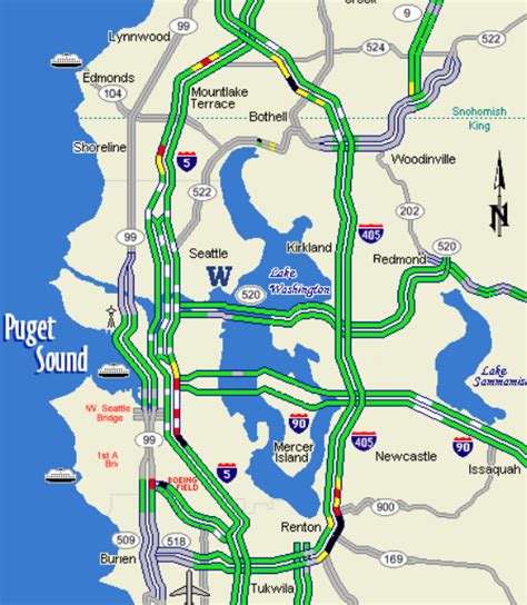 Seattle Area Traffic Flow Map - Oakland Zoning Map