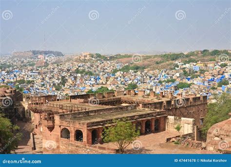 Jodhpur - the Blue City. Rajasthan, India Stock Photo - Image of architecture, journey: 47441678