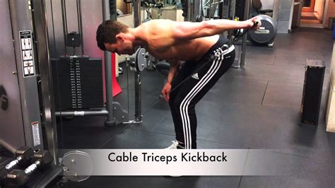 Cable Triceps Kickback - YouTube