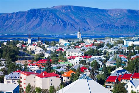 Beautiful,Super,Wide-angle,Aerial,View,Of,Reykjavik,,Iceland,With,Harbor - Enchanted Honeymoons