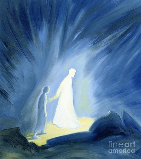 Even In The Darkness Of Out Sufferings Jesus Is Close To Us Painting by Elizabeth Wang