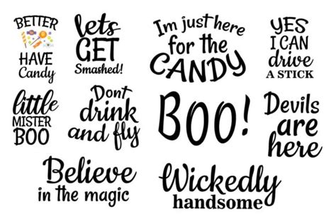 Halloween Quotes October Graphic by studioluckee · Creative Fabrica