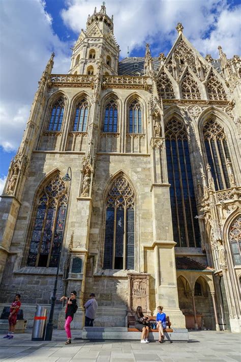 Vienna Cathedral Gothic Style Architecture Editorial Photography ...