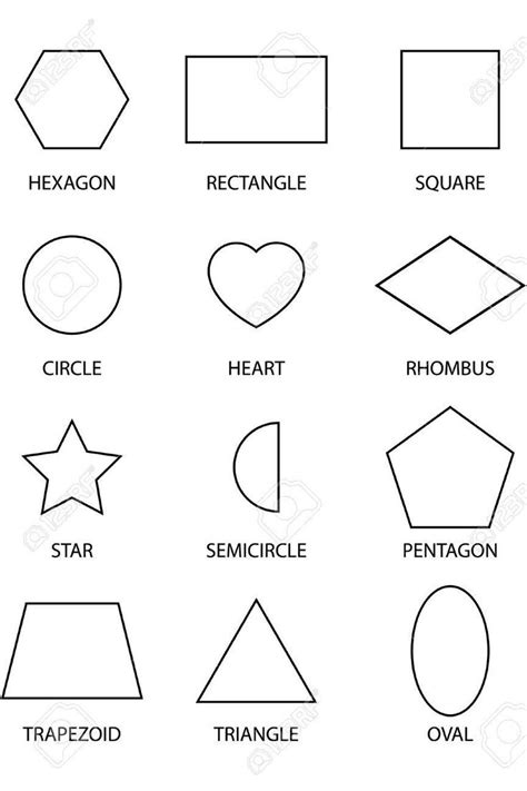 12 Shapes - Outlines Royalty Free Cliparts, Vectors, And Stock Illustration. Image 55507195 ...