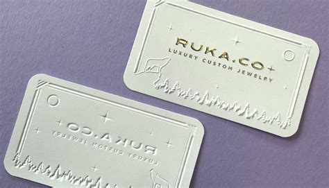 Embossed Business Cards | Embossing & Debossed Printing