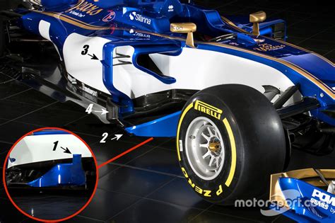 Sauber C36 sidepod detail at Sauber C36 launch