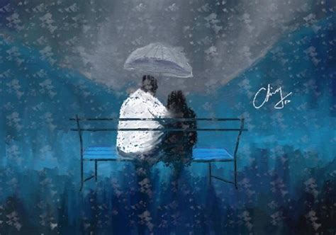 25+ Love Couples in Rain With Quotes Images