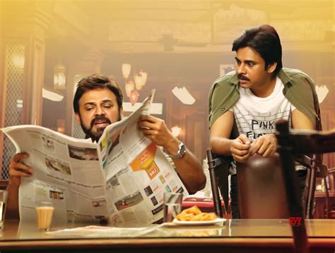 Venkatesh and Pawan Kalyan Stills From Agnyaathavaasi - Social News XYZ