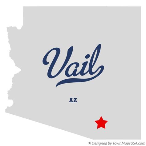 Map of Vail, AZ, Arizona