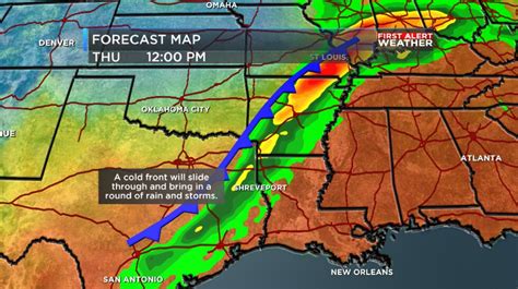 FIRST ALERT: A strong cold front brings in rain, a few strong storms ...