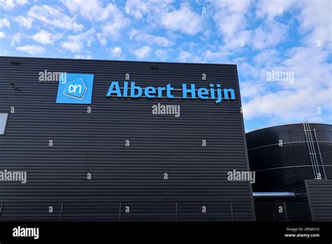 Logo of albert heijn delivery warehouse in Bleiswijk in the netherlands Stock Photo - Alamy