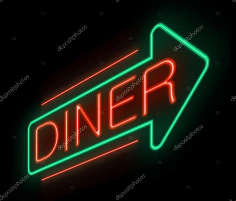 Neon diner sign. Stock Photo by ©72soul 25391577