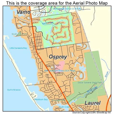 Aerial Photography Map of Osprey, FL Florida