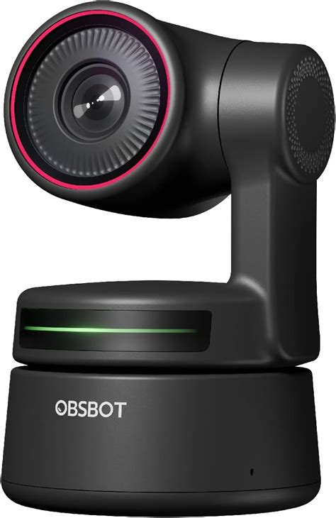 OBSBOT Tiny PTZ 4K Webcam, AI Powered Framing & Autofocus, 4K Video Conference Camera with Dual ...