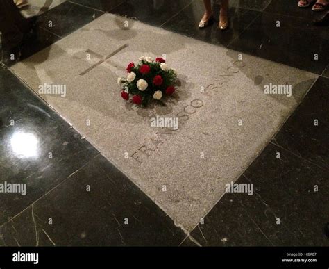 Tomb of Spanish dictator Francisco Franco in the Basilica de la Santa ...