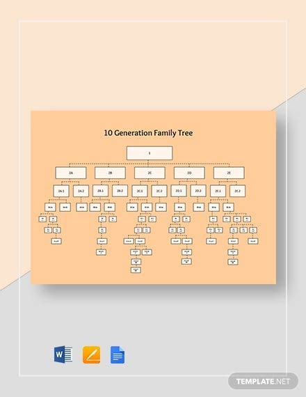 10+ Family Tree Organization Chart in Docs | Word | Pages | Editable PDF | Excel | Numbers | PDF ...