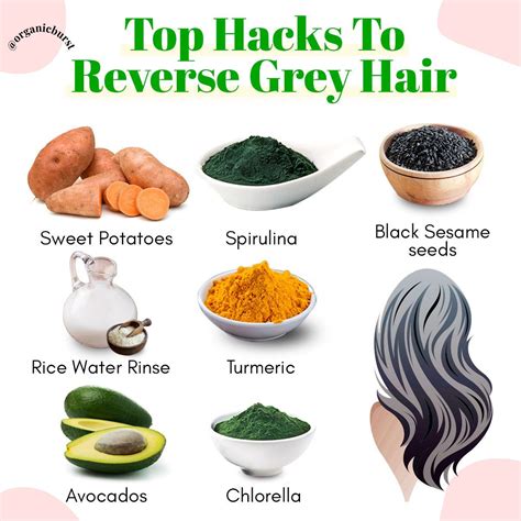 Top Hacks To Reverse Grey Hair | Reverse gray hair, Hair food, Grey hair remedies