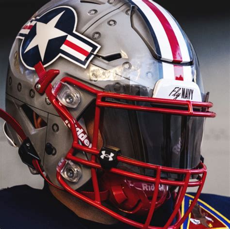 Navy Football Helmet Design 2024 - Toma Agnella