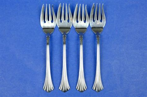 4 x Reed Barton 1800 Stainless 18/8 Salad Forks 6 1/2” Japan | eBay