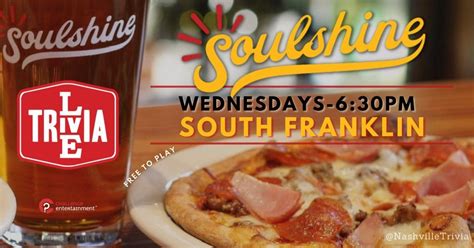 Live Trivia Nights at Soulshine Pizza | Soulshine Pizza - Franklin ...