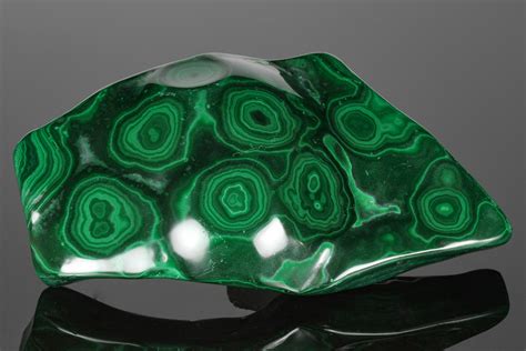 7" Beautiful, Polished Malachite Specimen - Congo (#176095) For Sale - FossilEra.com