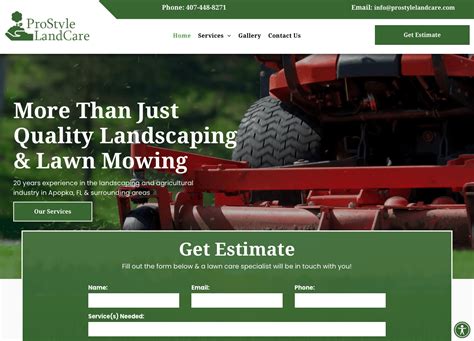 Lawn Care Web Design Sample Websites, Best Landscape Web Design Sites