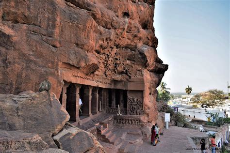 Badami Cave – 1: Facade and entrance